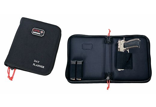 GPS DAY PLANNER PISTOL CASE LARGE 1-HANDGUN BLACK